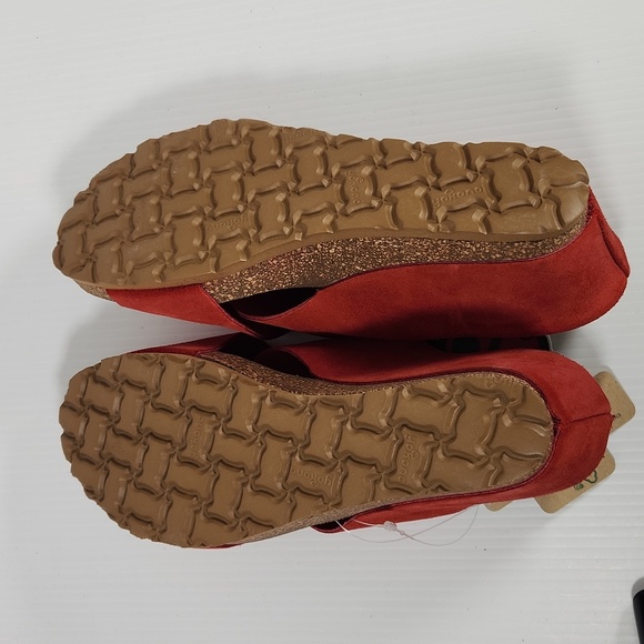 Yokono Made in Spain Red Wedged Sandals 8 - Picture 7 of 12
